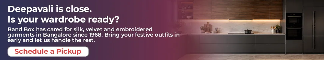 Deepavali is close. Is your wardrobe ready? Schedule a Pickup with Band Box