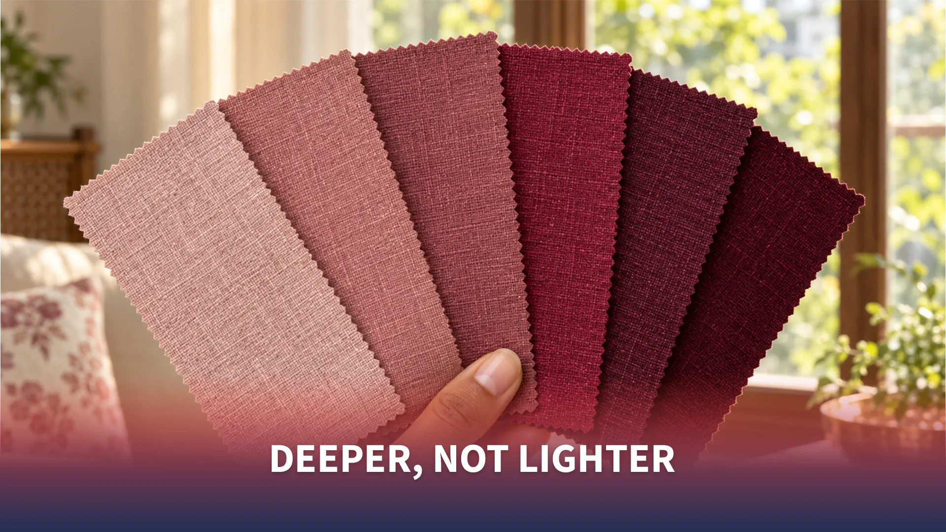 Deeper, Not Lighter - Fabric Swatches demonstration for garment dyeing