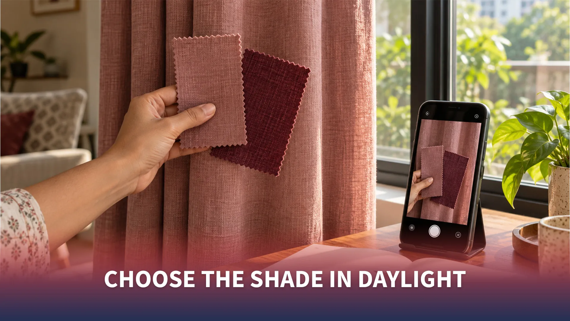 Choose the Shade in Daylight - Swatches compared under natural daylight